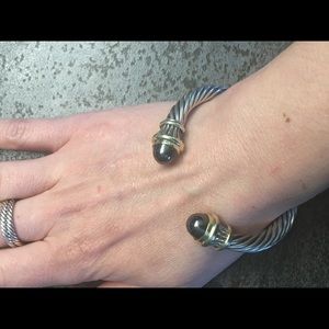 David Yurman Hematite cable bracelet